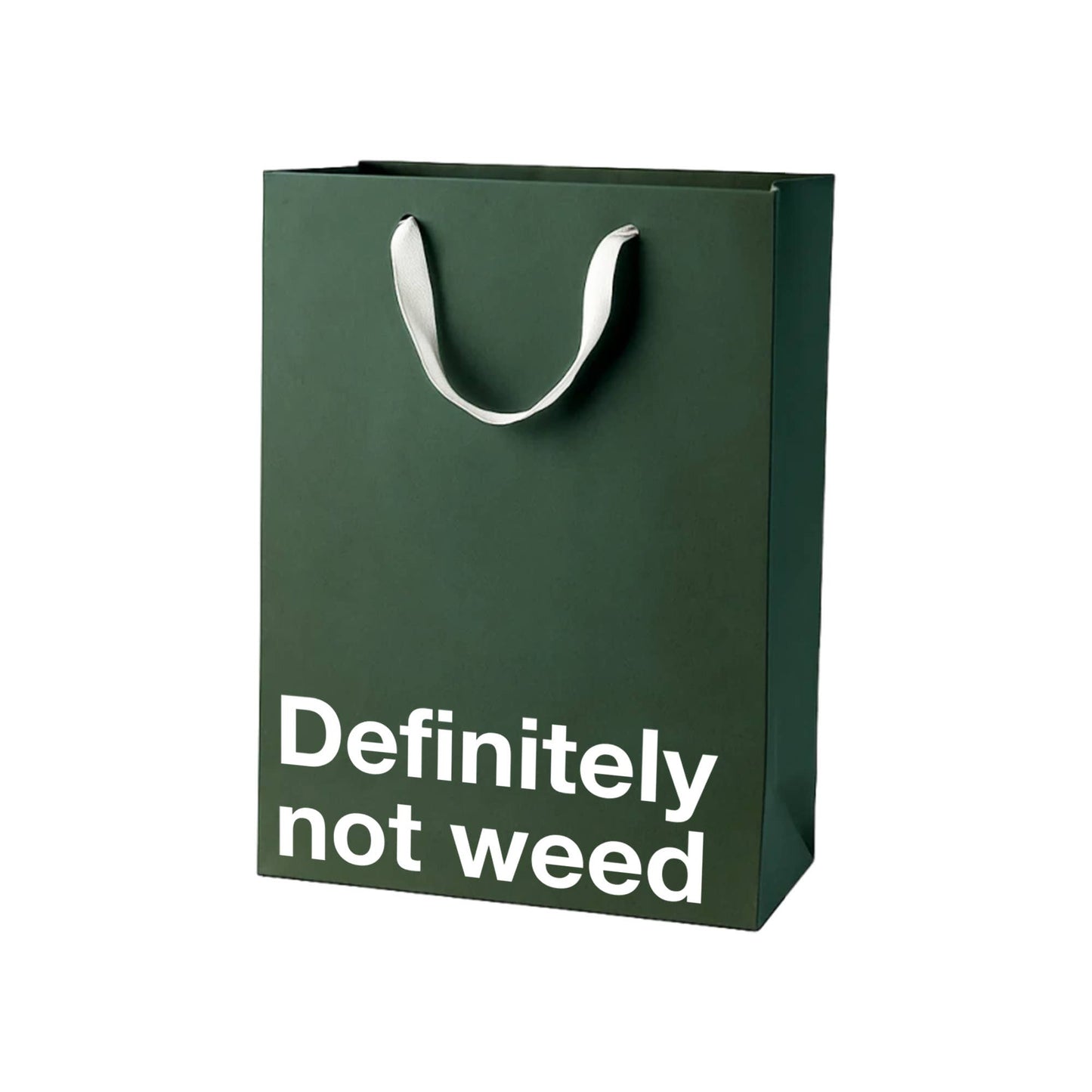 "Definitely not weed" Funny Stoner Gift Bag