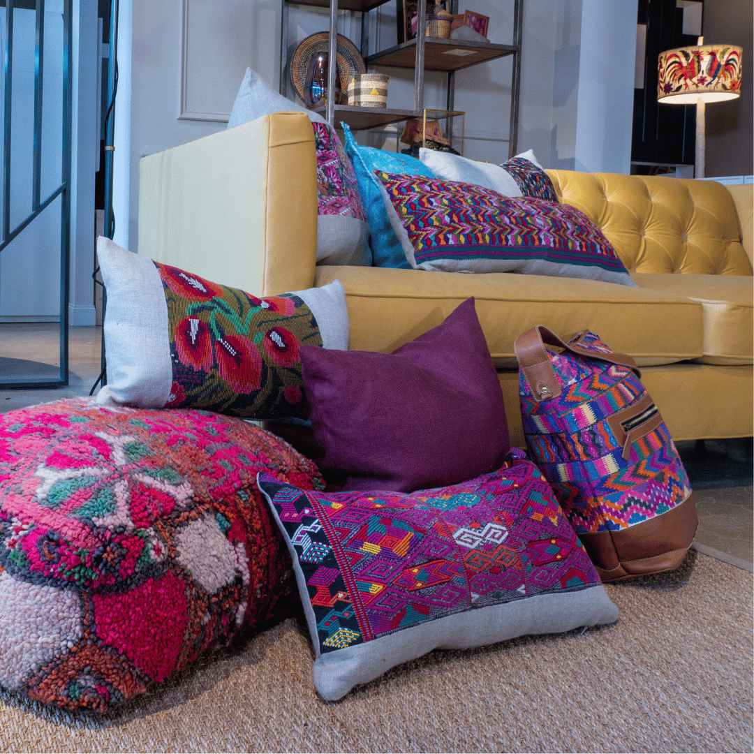 Huipil & Hemp Pillow