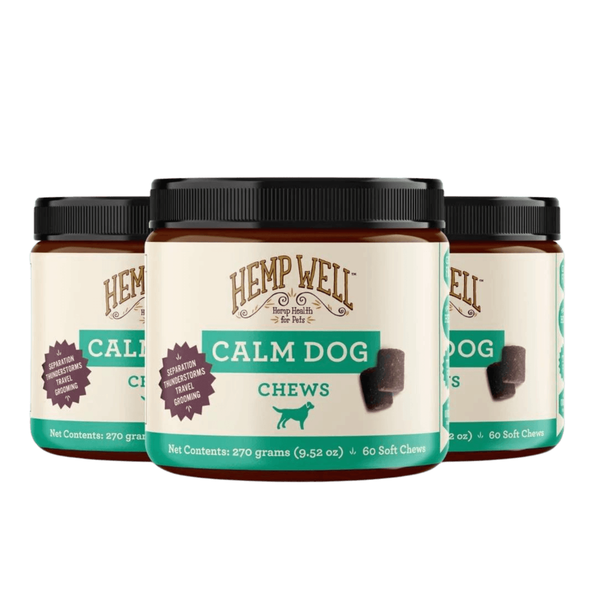 Hemp Well | Calm Dog Soft Chews | 60 Count