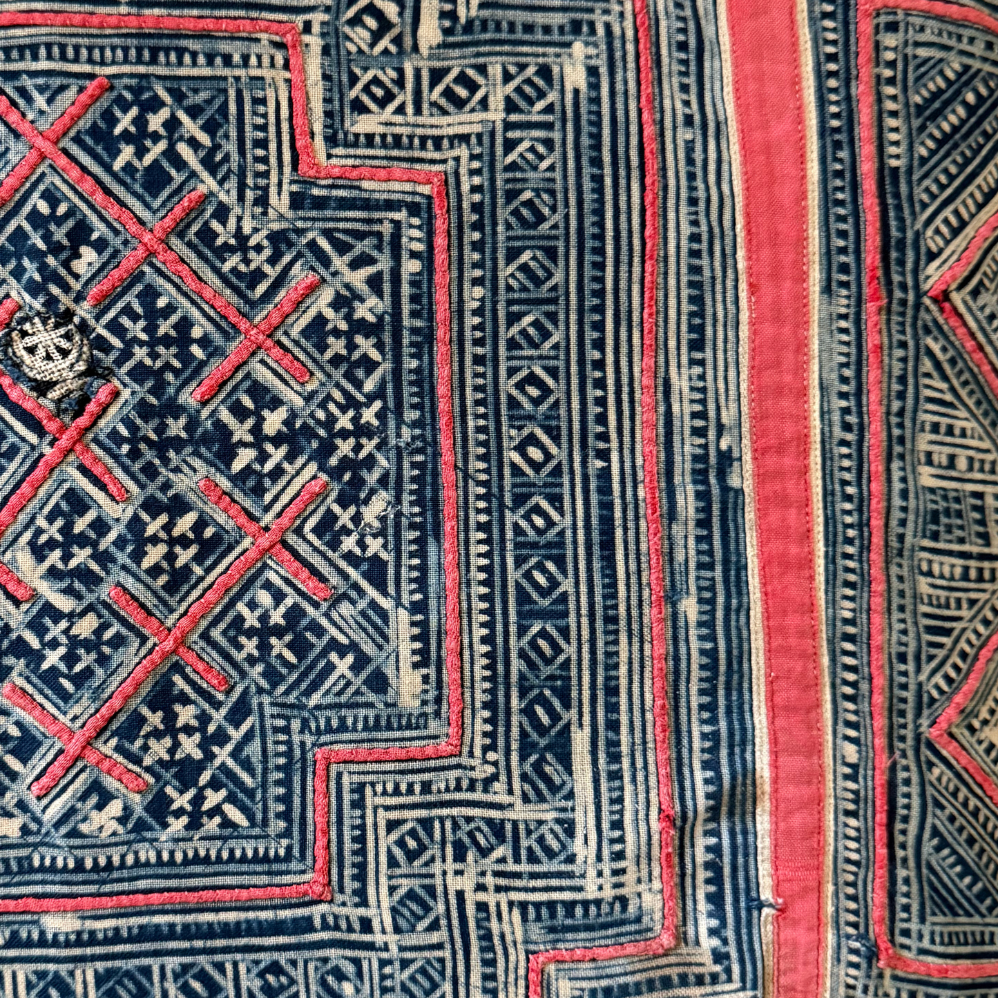 Hmong & Hemp Throw Pillow