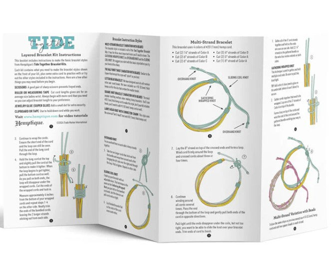 Hemptique | Tide Together Layered Hemp Cord Bracelet Kits