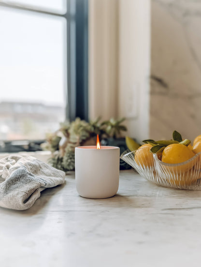 Clean & Bright | Farmhouse Hemp Candle | Lemon Basil | 10oz.