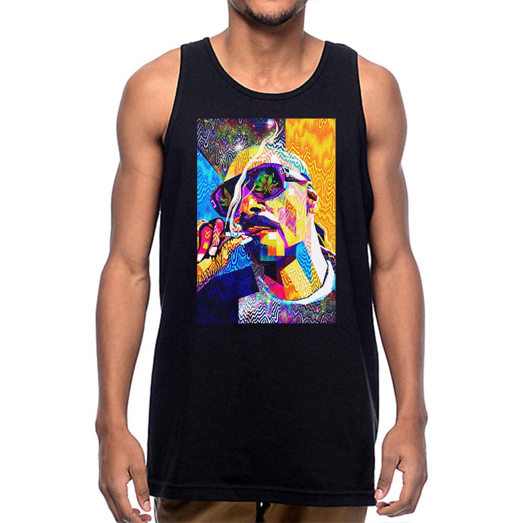 Mens Pop Art Snoop Tank Top