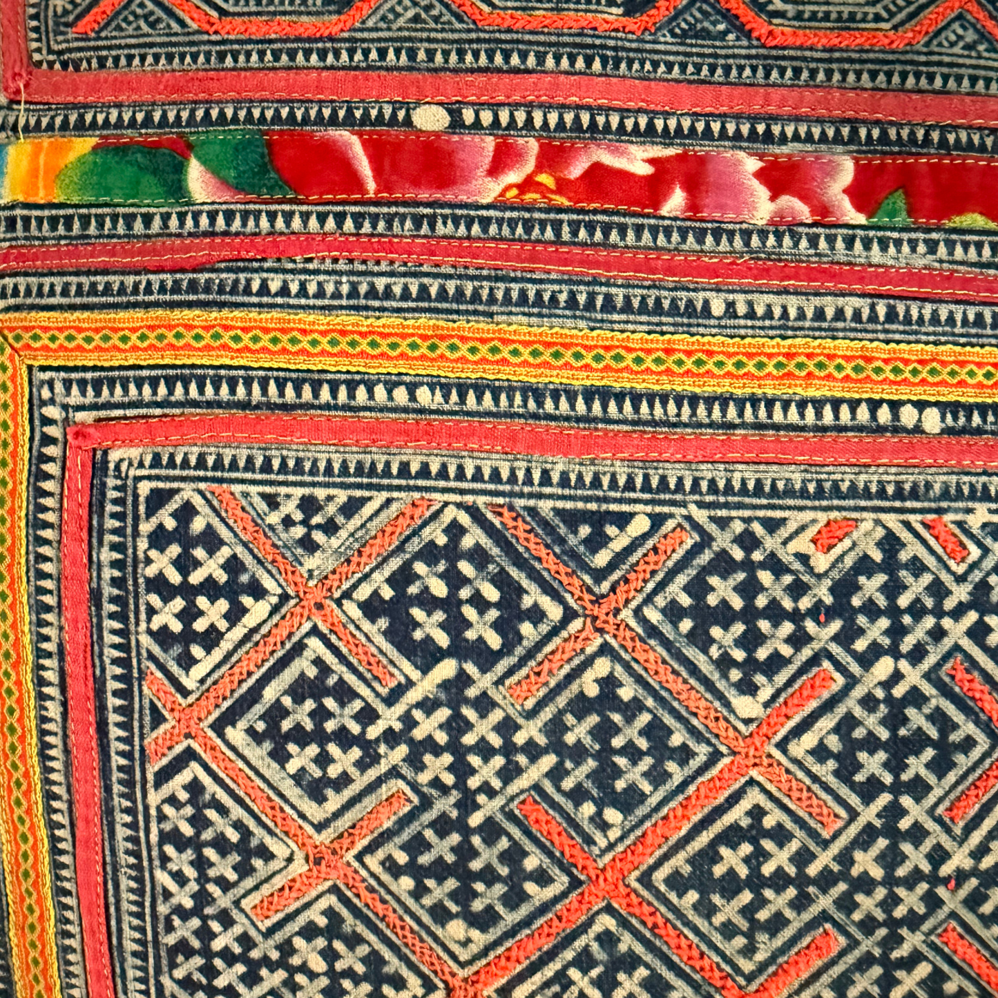 Hmong & Hemp Throw Pillow