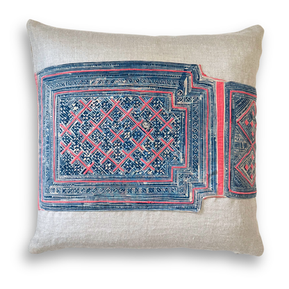 Hmong & Hemp Throw Pillow