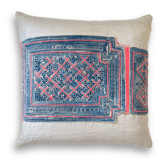Hmong & Hemp Throw Pillow