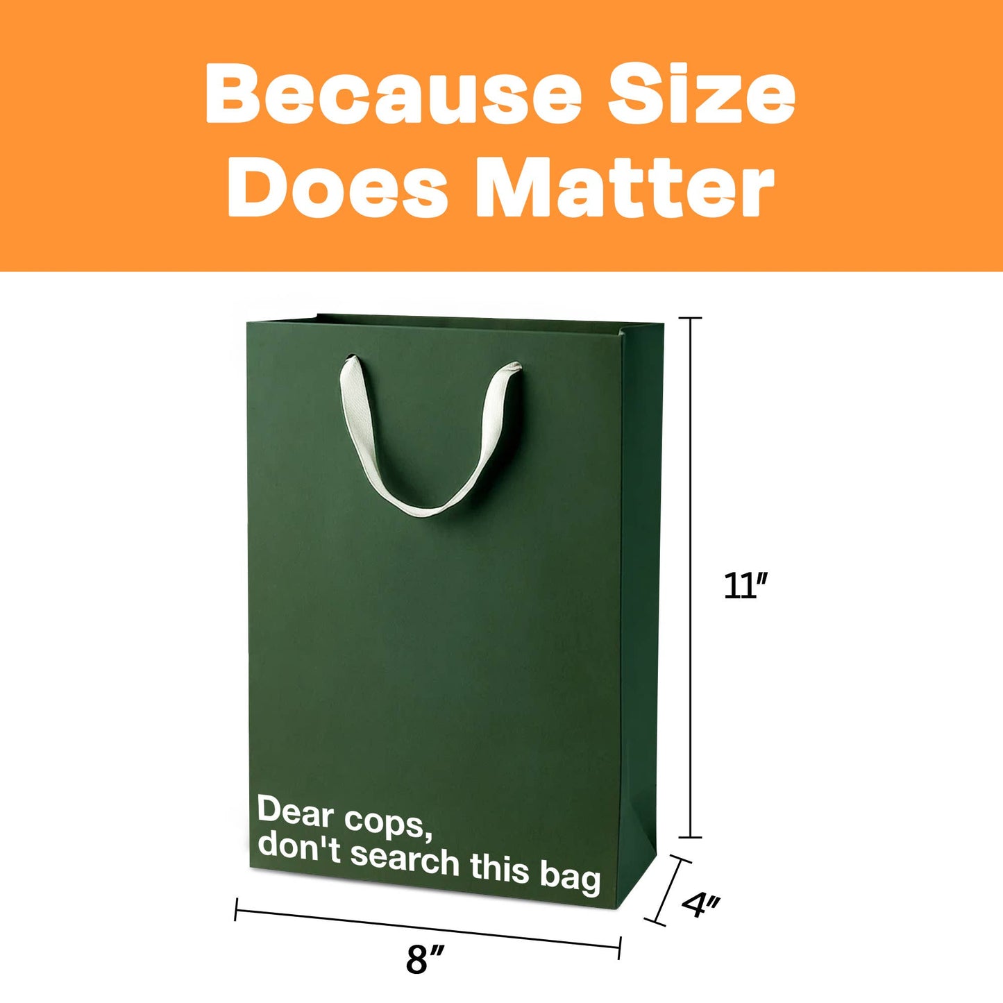 "Dear cops, don't search this bag" |  Funny Stoner Gift Bag