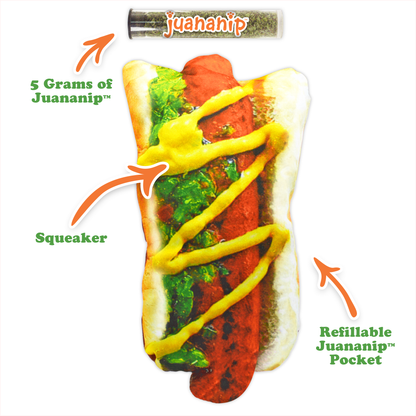 Doggijuana | Get the Munchies! | Hot Dog Refillable Dog Toy