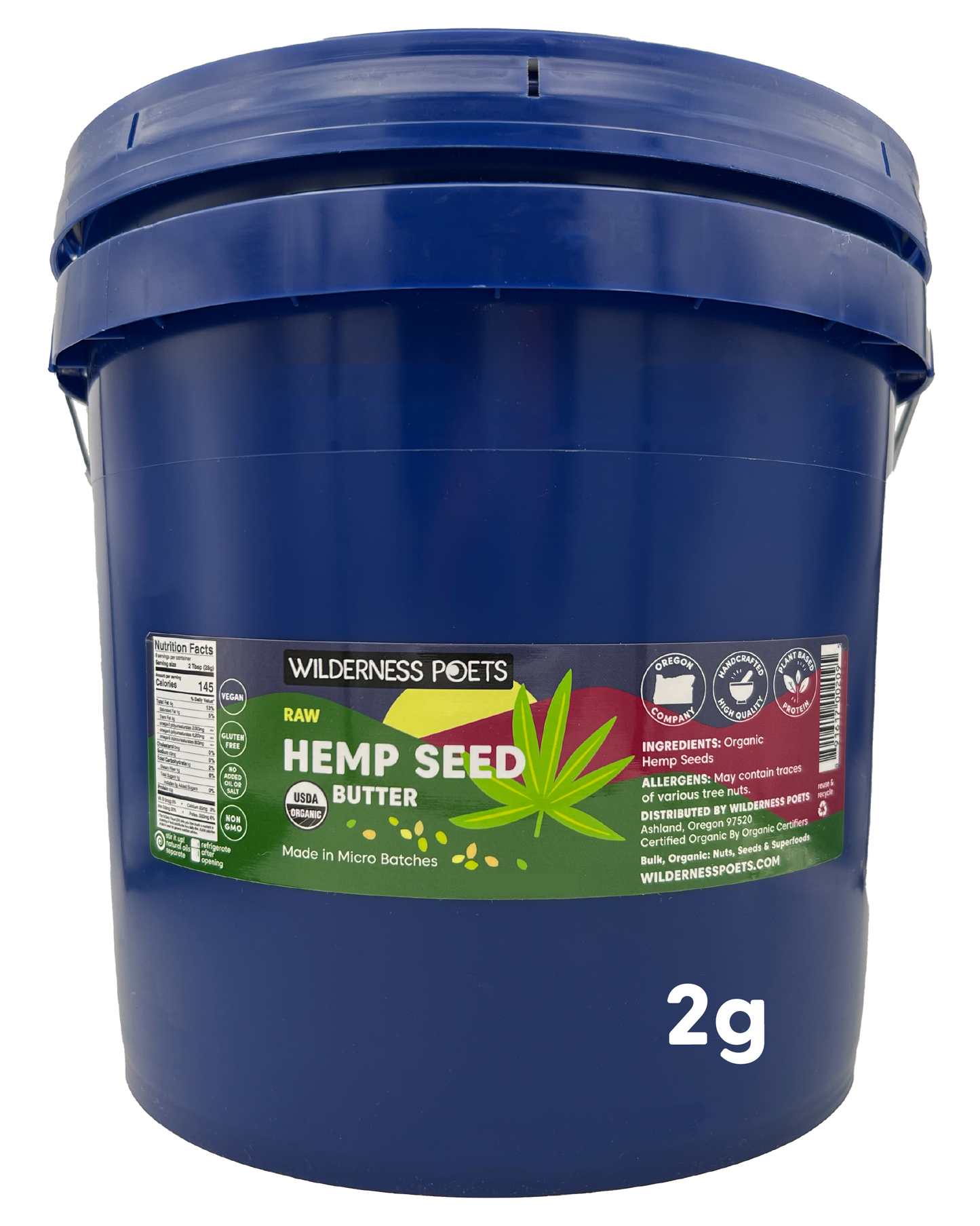 Organic Hemp Seed Butter | 8 oz