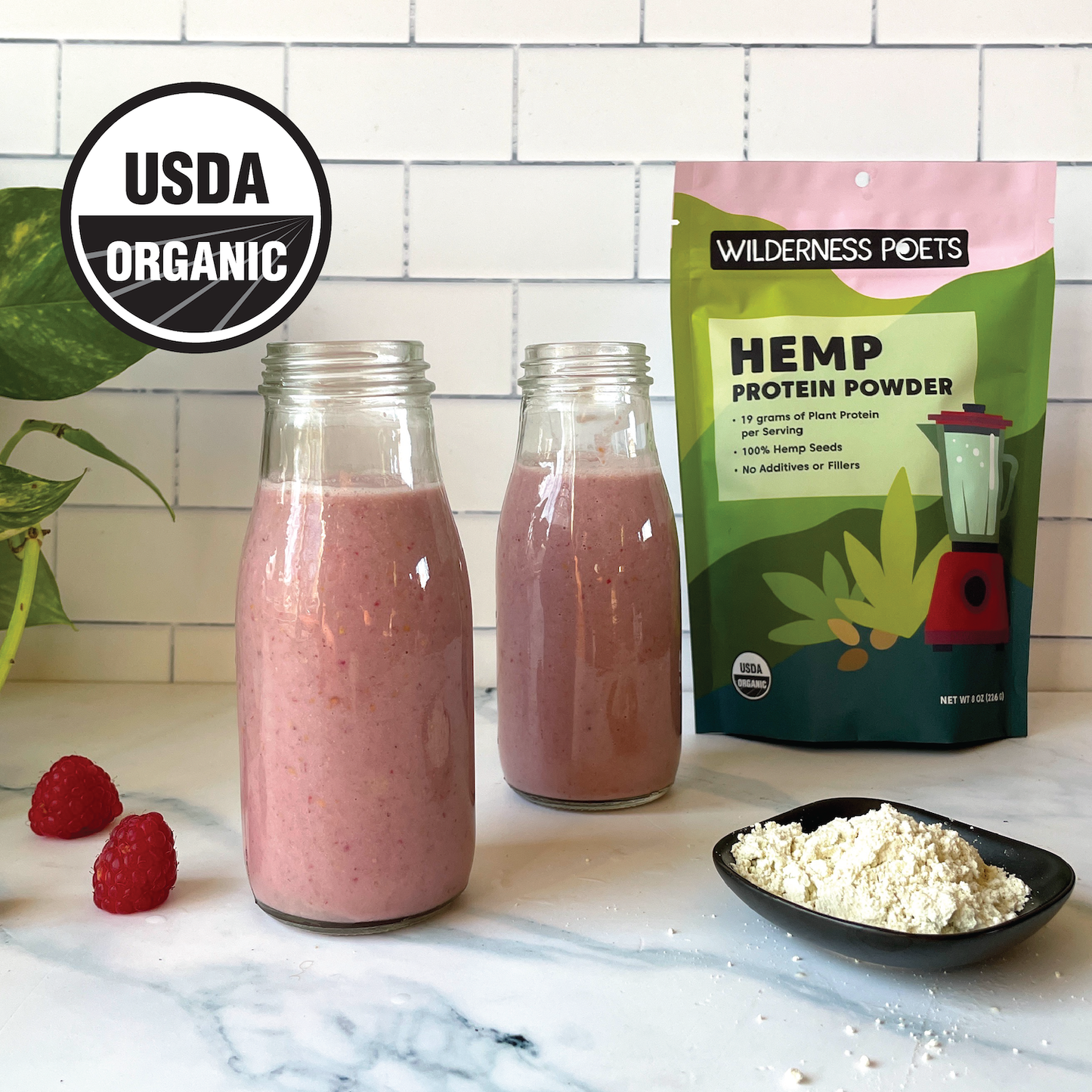 Organic Hemp Protein Powder | 8 oz