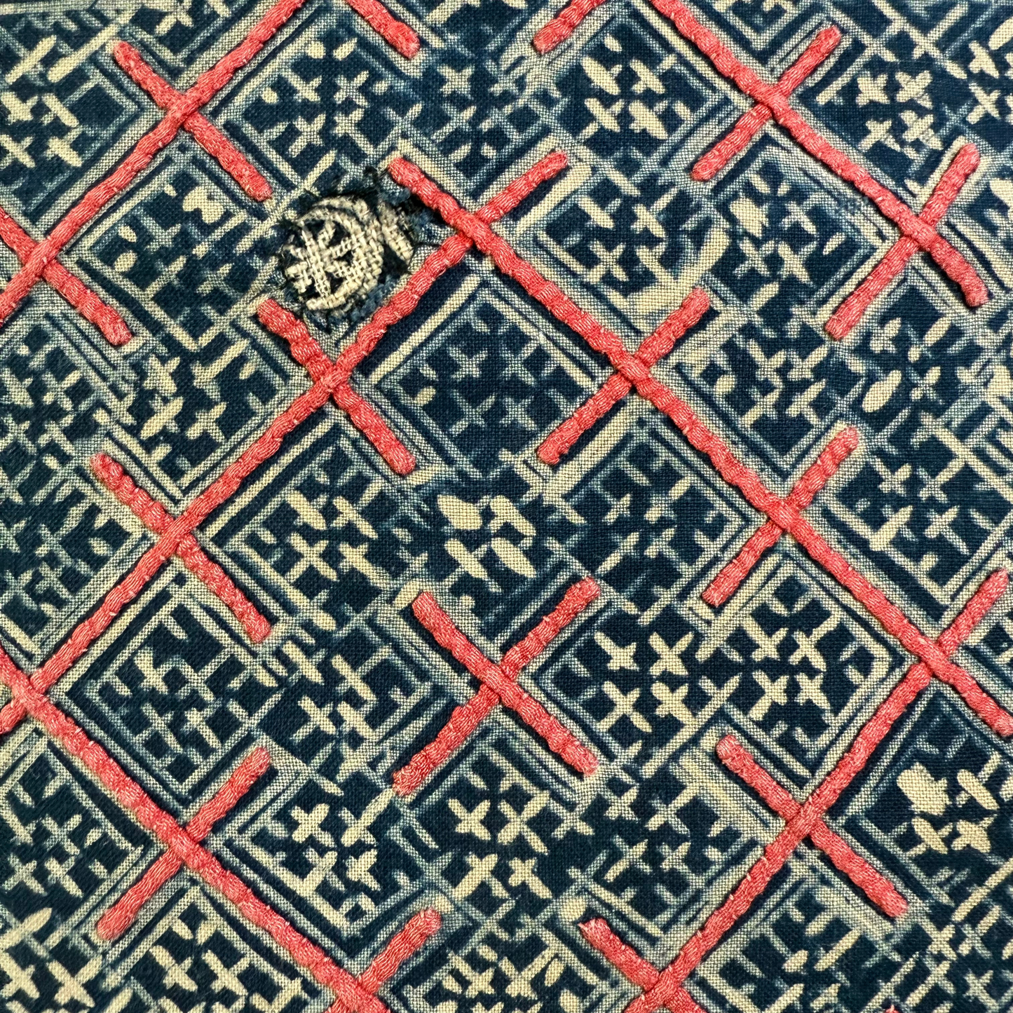 Hmong & Hemp Throw Pillow