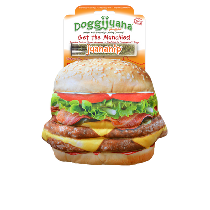 Doggijuana | Get the Munchies ! | Cheeseburger Refillable Dog Toy