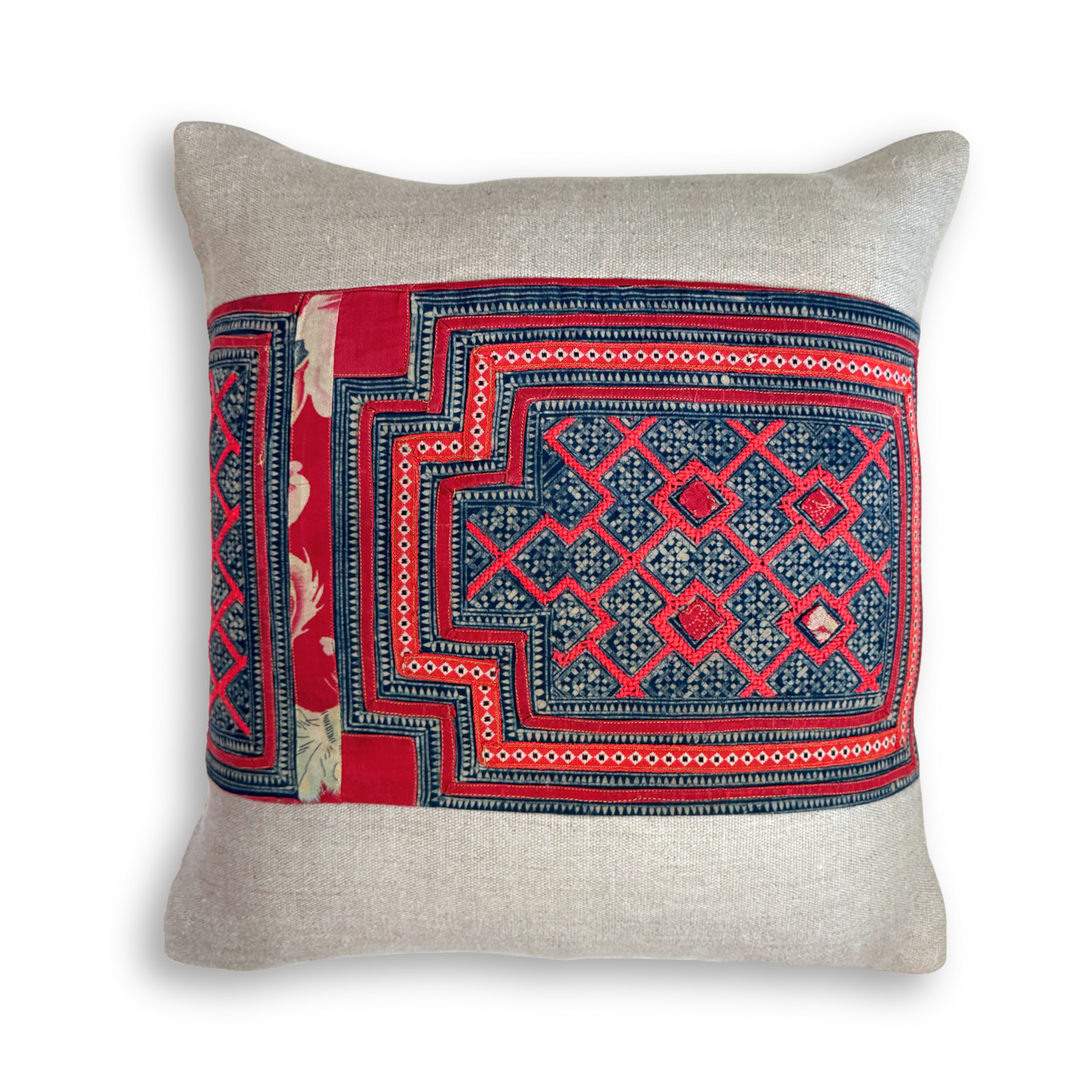Hmong & Hemp Throw Pillow
