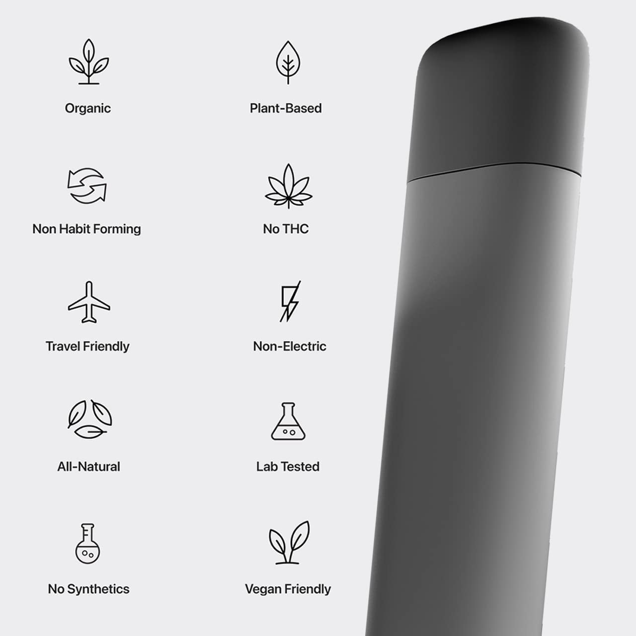 Natranal Peppermint + Hemp Habit Replacement Oral Fixation Puffer to Replace Smoking or Vaping