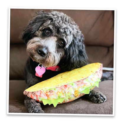 Doggijuana | Get the Munchies! |  Taco Refillable Dog Toy