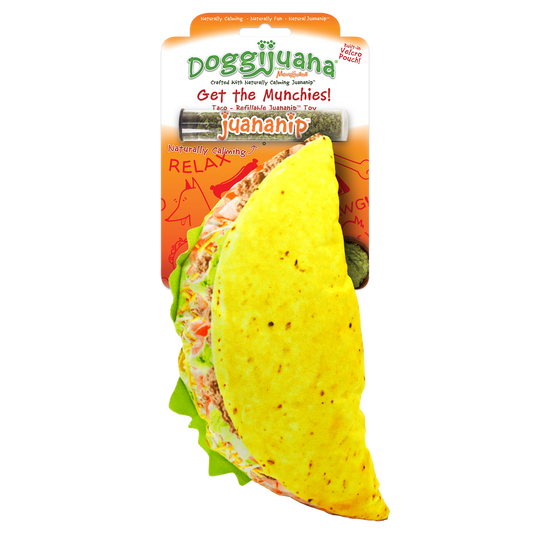 Doggijuana | Get the Munchies! |  Taco Refillable Dog Toy