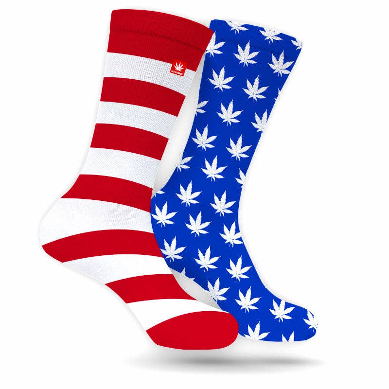 Stars & Stripes Weed Socks | Unisex