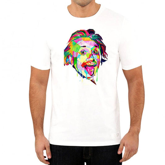 Pop Art Einstein White Tee