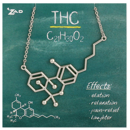 Chemical Reaction | THC Molecule Necklace