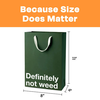 "Definitely not weed" Funny Stoner Gift Bag