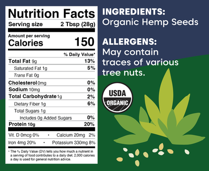 Organic Hemp Seed Butter | 8 oz