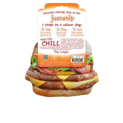 Doggijuana | Get the Munchies ! | Cheeseburger Refillable Dog Toy