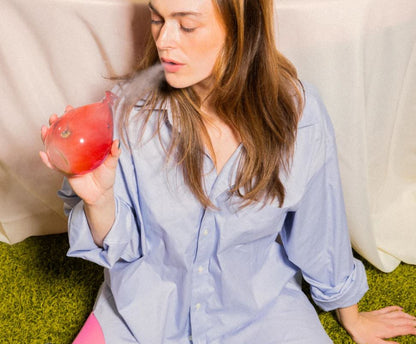 EDIE PARKER | Balloon Pipe In Candy Red