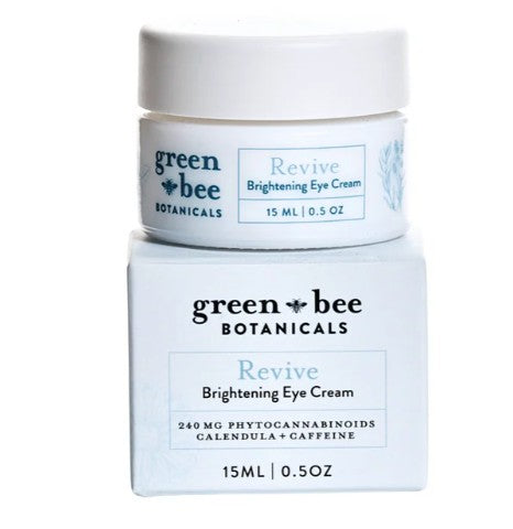 Green Bee Botanicals | Revive Brightening Eye Cream | Full-spectrum Hemp CBD and CBDa