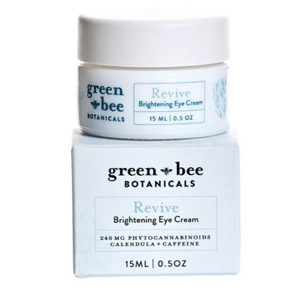 Green Bee Botanicals | Revive Brightening Eye Cream | Full-spectrum Hemp CBD and CBDa