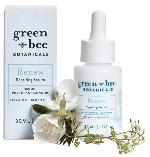 Green Bee Botanicals | Renew Repairing Face Serum | CBD & CBDa
