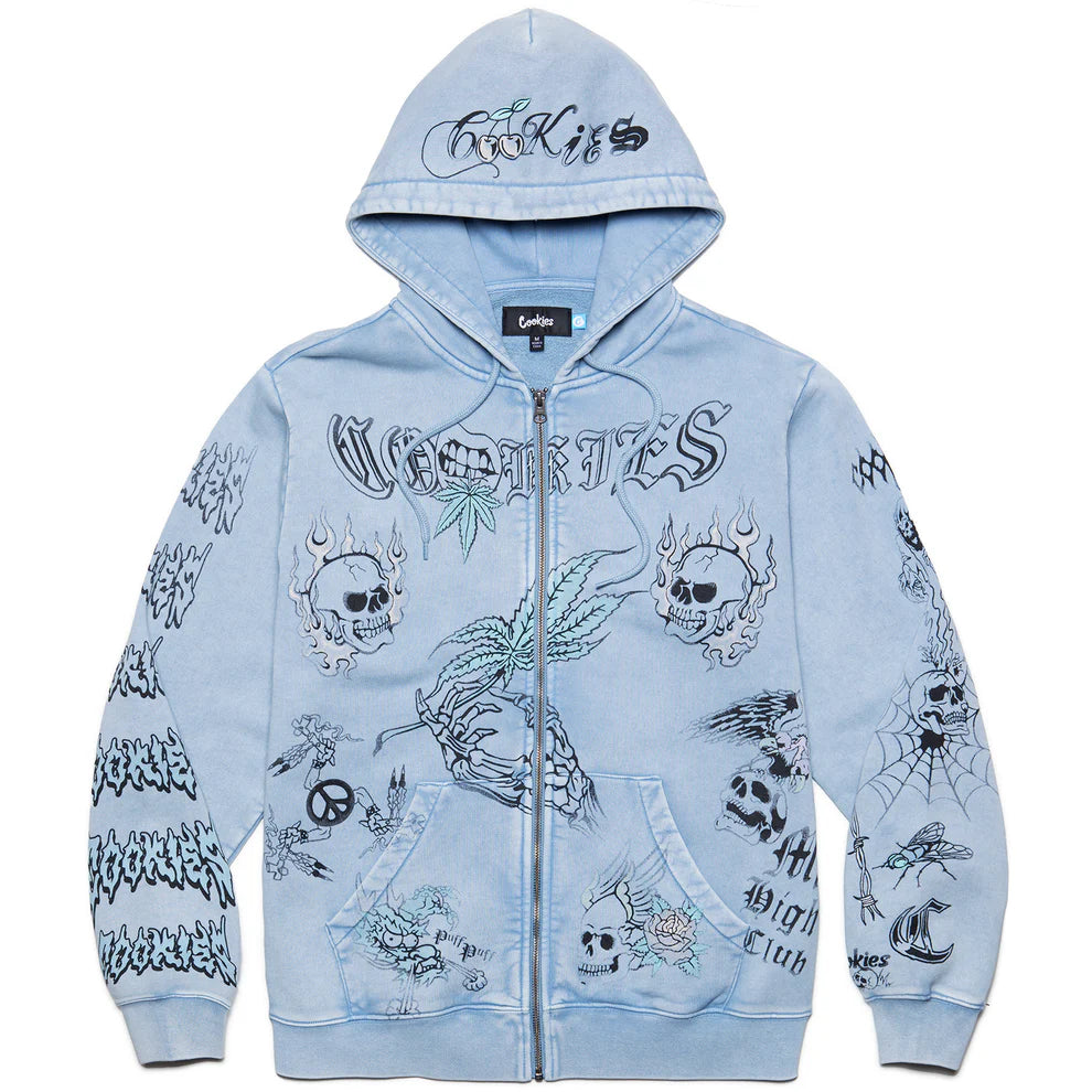 Cookies | Heaven Can Wait Reaper Bones Full Zip Hoodie