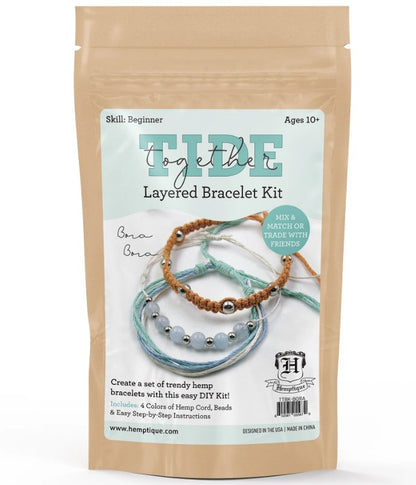 Hemptique | Tide Together Layered Hemp Cord Bracelet Kits