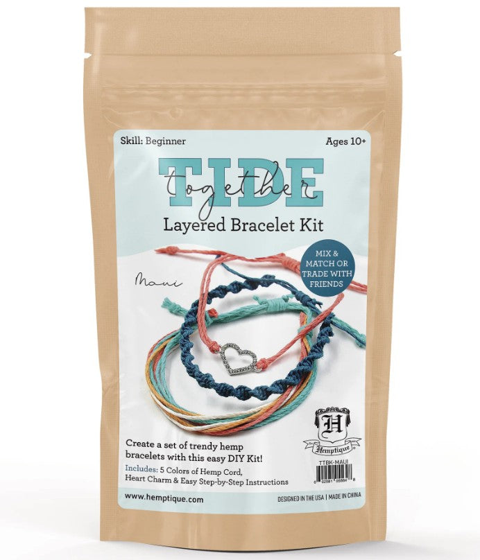 Hemptique | Tide Together Layered Hemp Cord Bracelet Kits