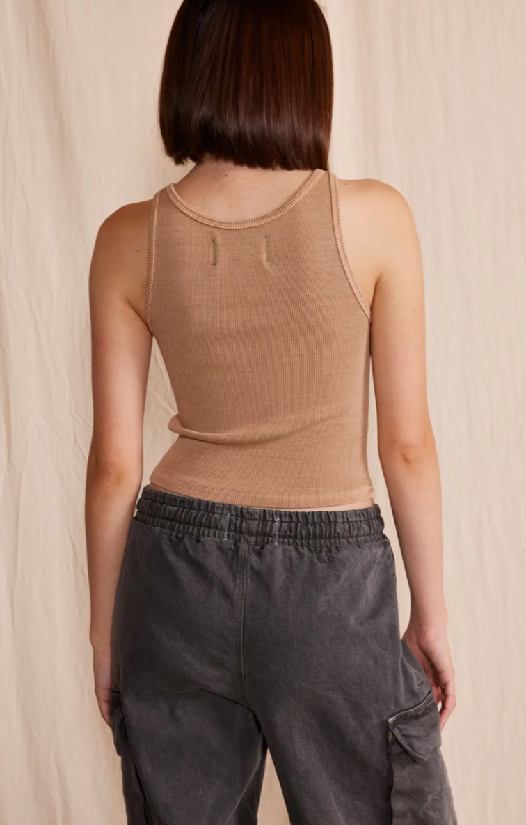People of Leisure | Sage Rib Hemp Tank
