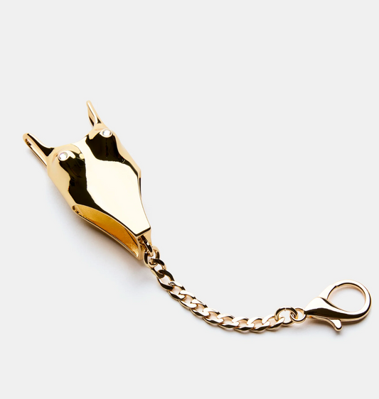EDIE PARKER |  Lighter Cover Key Chain | One-Piece Gold