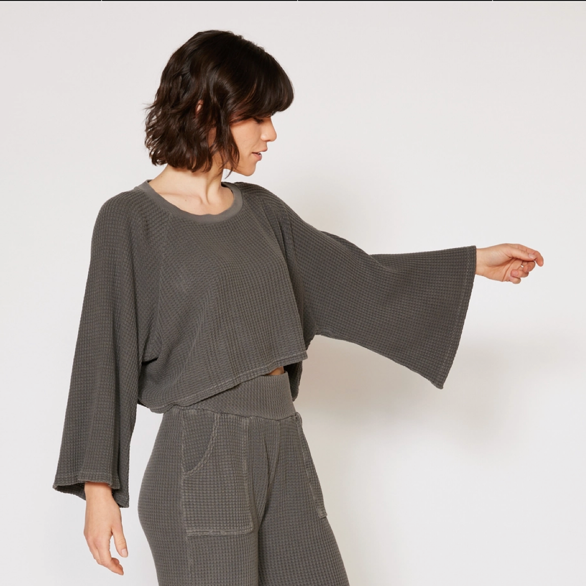 People of Leisure | Lotus Hemp Waffle Top