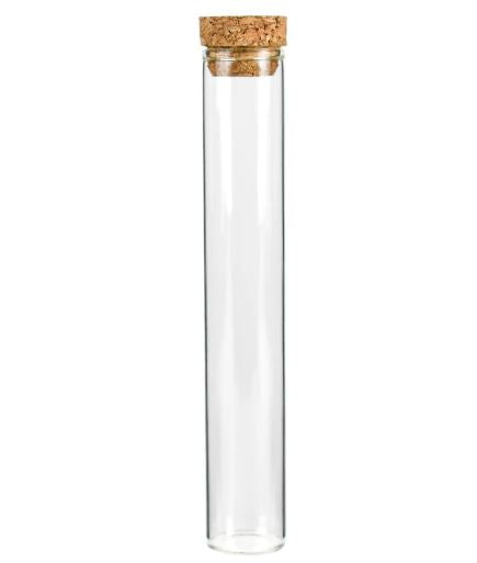 Glass Pre-Roll Tube with Cork Top | Single Tube