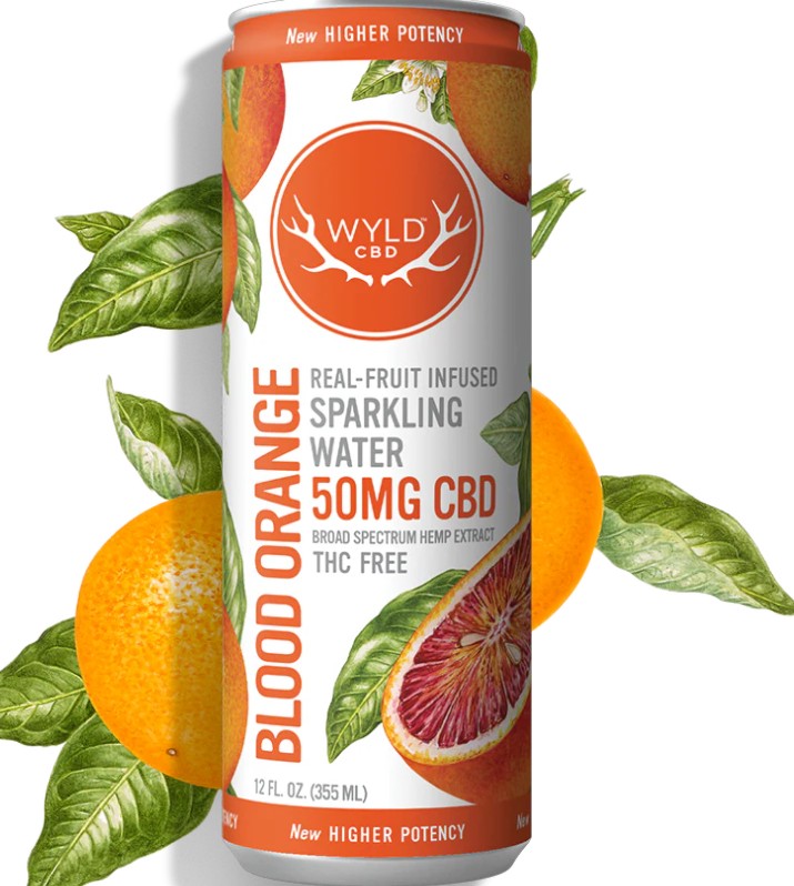 Blood Orange CBD Sparkling Water | 50mg | WYLD CBD