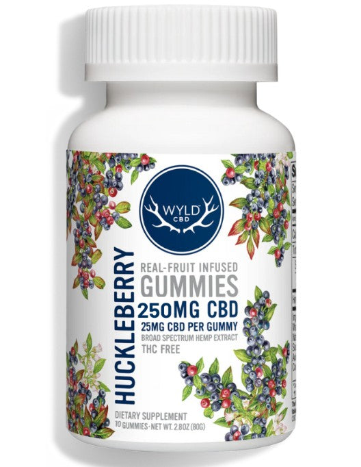 Huckleberry CBD Gummies | 250mg Total | WYLD CBD