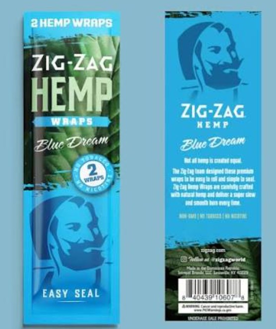 Zig-Zag | Hemp Wraps | Blue Dream
