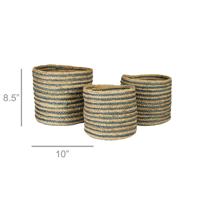 Bossa Hemp Baskets | Set of 3