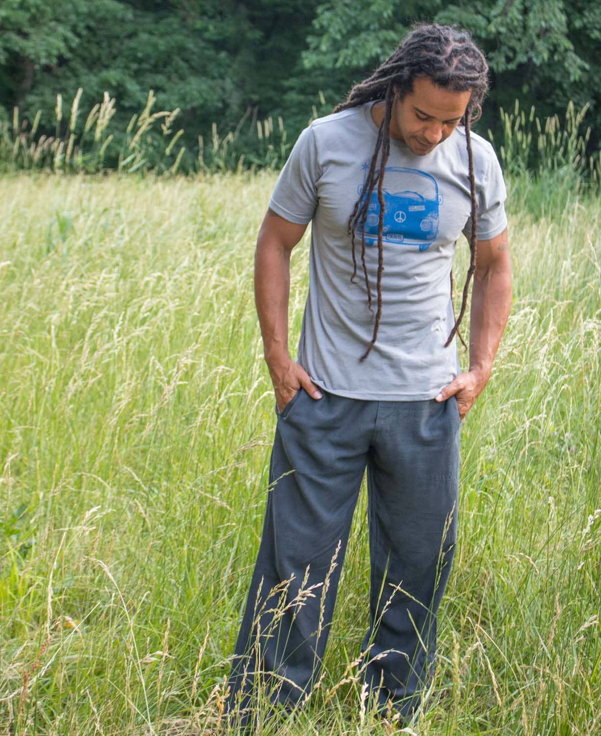 Men's Hemp Yoga Pants | Midnight