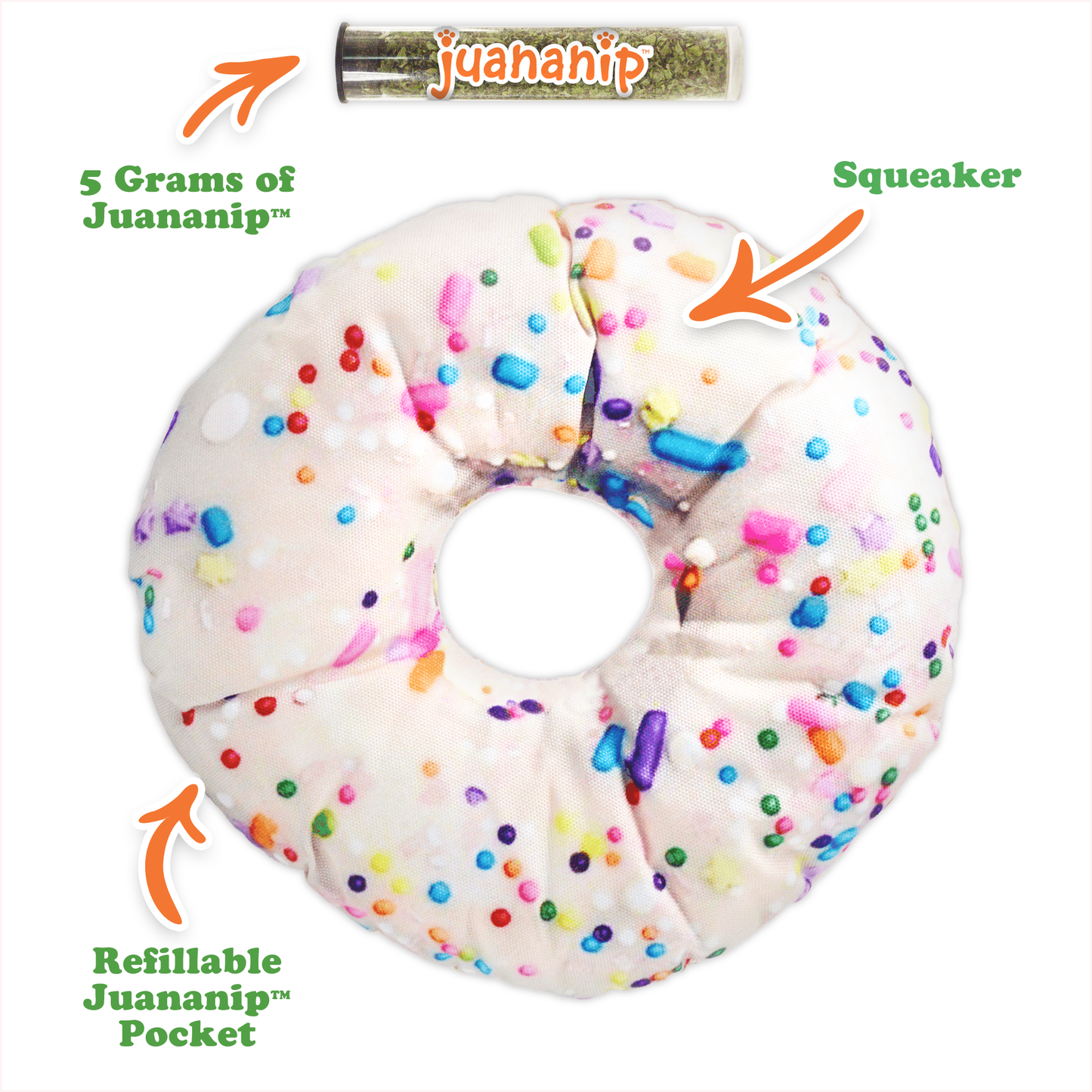 Doggijuana | Get the Munchies! | Donut Refillable Dog Toy