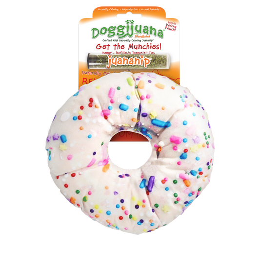Doggijuana | Get the Munchies! | Donut Refillable Dog Toy