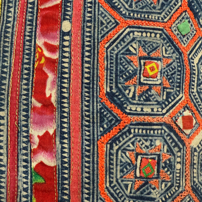 Hmong & Hemp Throw Pillow