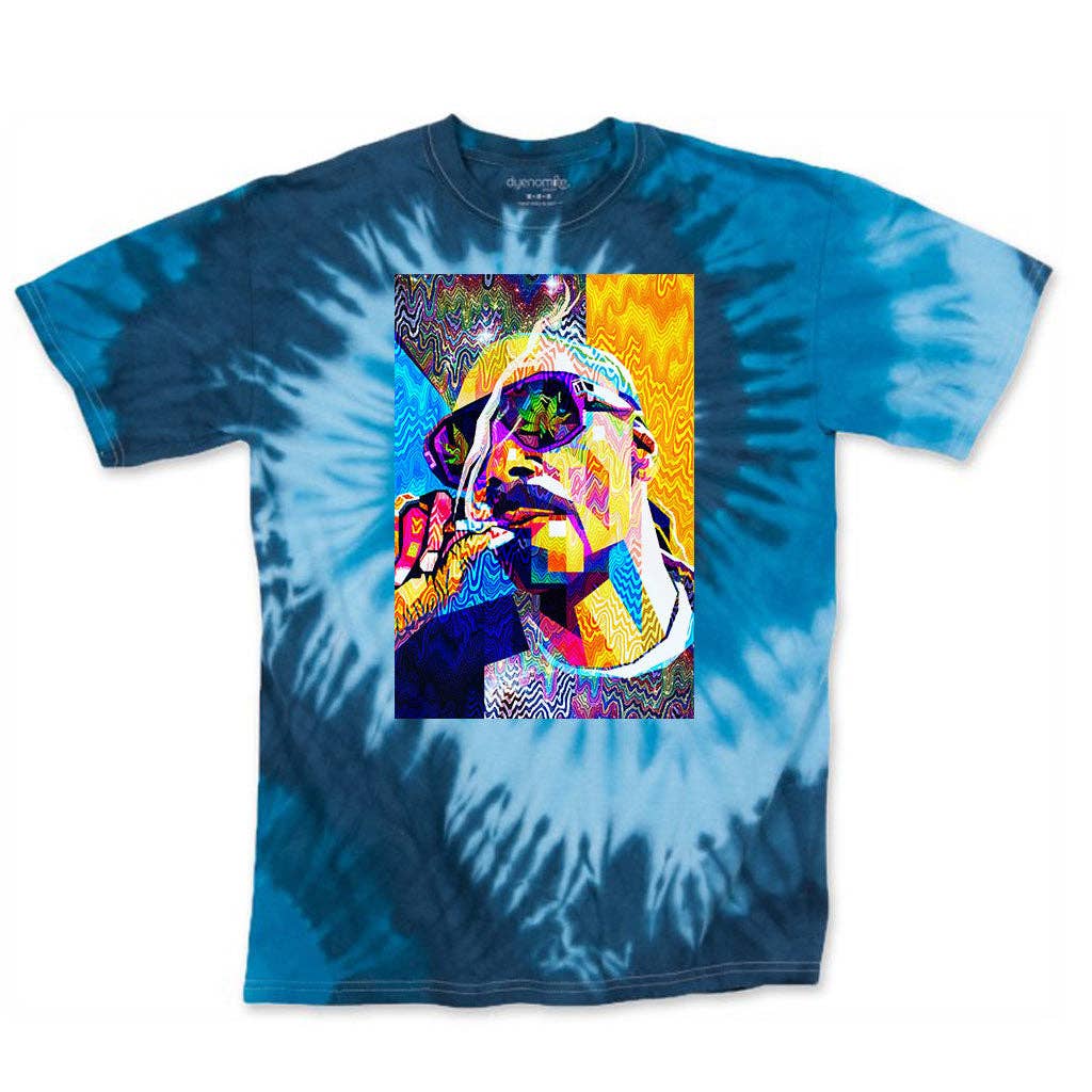 Pop Art Snoop Tie Dye Blue