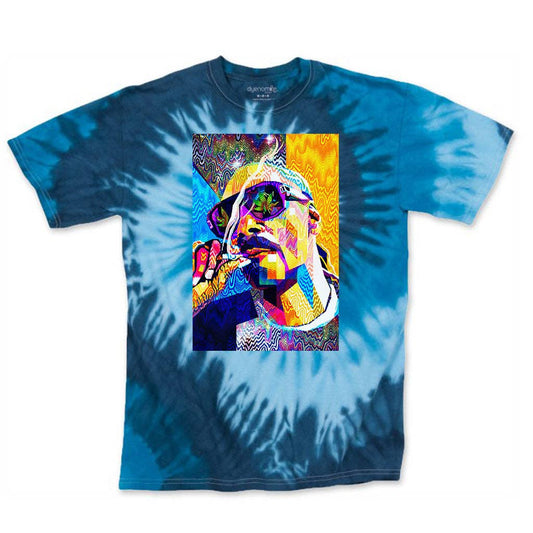 Pop Art Snoop Tie Dye Blue