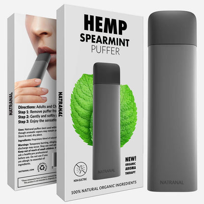 Natranal Spearmint + Hemp Habit Replacement Oral Fixation Puffer to Replace Smoking or Vaping