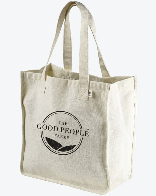 The Good People Farms | Hemp Blend Market Tote | Sustainable Style