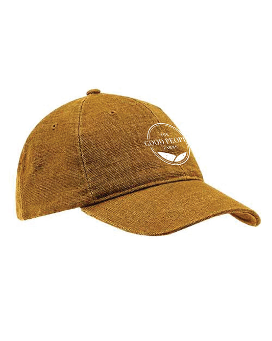 The Good People Farms | Washed Hemp Unstructured Baseball Cap | Sustainable Style